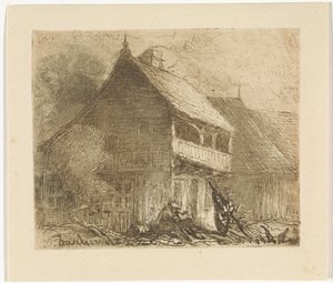 Domek w Oświęcimiu w Czechach autorstwa Johannes Tavenraat
