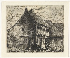 Domek w Oświęcimiu w Czechach autorstwa Johannes Tavenraat