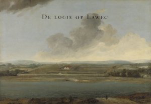Dwa widoki na placówki handlowe Holenderskiej Kompanii Wschodnioindyjskiej: Lawec w Kambodży i Banda w południowych Molukach Widok osady holenderskiej w Lawec w Kambodży autorstwa Johannes Vinckboons (attributed to)
