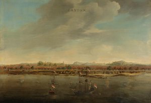 Widok na Kanton w Chinach Widok na Kanton, Chiny autorstwa Johannes Vinckboons (attributed to)