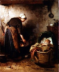 Rozpalanie ognia autorstwa Johannes Weiland