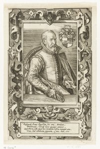 Portret Jana van Brouckhovena, stewarda Nadrenii autorstwa Johannes Wierix (attributed to)