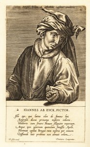 Portret Jana van Eycka, niderlandzkiego malarza sztuki wczesnego renesansu północnego
