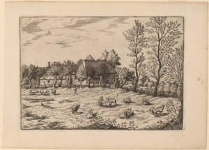 Gospodarstwo rolne autorstwa Johannes and Lucas van Doetechum after Master of the Small Landscapes