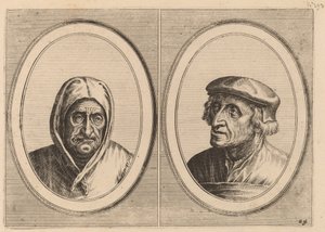 „Aecht Sonder-ziel” i „Heertje Al-te-mooy” autorstwa Johannes and Lucas van Doetechum after Pieter Bruegel the Elder