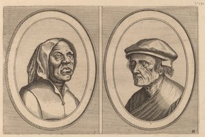 „Baef Schol-becx” i „Spruyt Vroegh-beverven” autorstwa Johannes and Lucas van Doetechum after Pieter Bruegel the Elder