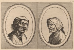 „Goe Geurtjen” i „Kribbighe Babbe” autorstwa Johannes and Lucas van Doetechum after Pieter Bruegel the Elder