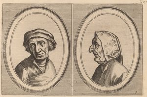 „Podłoga Goelijeke” i „Kinne Snavels” autorstwa Johannes and Lucas van Doetechum after Pieter Bruegel the Elder