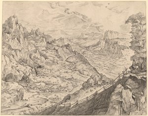 Duży alpejski krajobraz