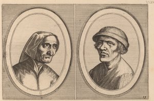 „Maey Veeghde-pot” i „Pannetje Vet” autorstwa Johannes and Lucas van Doetechum after Pieter Bruegel the Elder