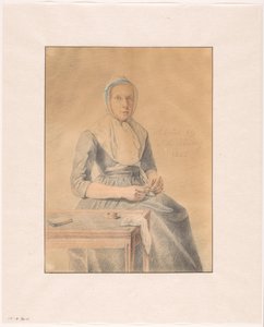 Portret Katarzyny van Eck autorstwa Johannes de Koning (signed by artist)