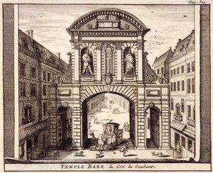 Temple Bar, Londyn, ok. 1700