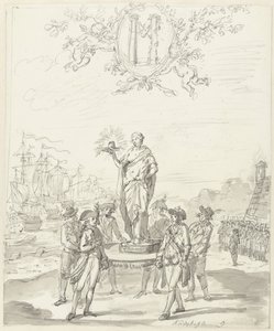 General Arms, dekoracja na Kadijksplein, 1795 autorstwa Johannes van Dregt (rejected attribution)