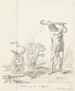 Zniszczenie arystokracji, dekoracja na Westermarkt, 1795 Paraliż arystokracji (tytuł na obiekcie) autorstwa Johannes van Dregt (rejected attribution)