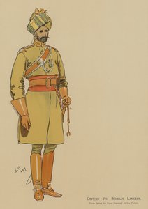 Oficer 7. Bombay Lancers (kolor lito) autorstwa John (after) Charlton