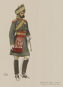 Oficer 8 Kawalerii Bengalskiej (kolor lito)