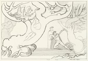 Las Harpii, Inferno, Canto 13 (rycina) autorstwa John (after) Flaxman