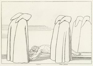 Hipokryci, Inferno, Canto 23 (rycina) autorstwa John (after) Flaxman