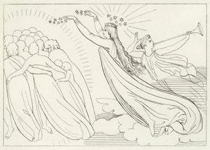 Aktywne dobro, raj, kanto 6 (grawerowanie) autorstwa John (after) Flaxman