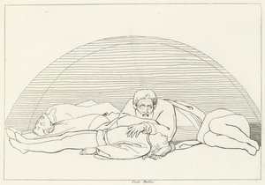 Śmierć Ugolino, Inferno, Canto 33 (rycina) autorstwa John (after) Flaxman