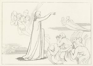 Zejście Chrystusa, Inferno, Canto 4 (rycina) autorstwa John (after) Flaxman