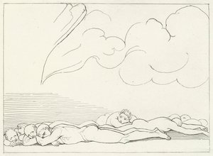 Trzęsienie ziemi, czyściec, kanto 20 (rycina) autorstwa John (after) Flaxman