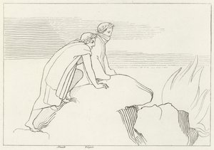 Płonąca Zatoka, Inferno, Canto 26 (rycina) autorstwa John (after) Flaxman