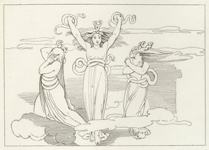 Furie, Inferno, Canto 9 (rycina) autorstwa John (after) Flaxman