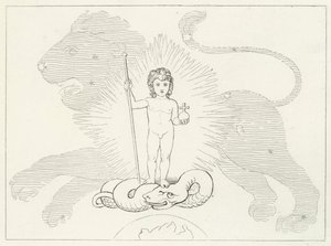Dziecięcy Zbawiciel, Raj, Canto 16 (rycina) autorstwa John (after) Flaxman
