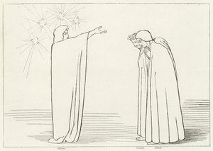 Góra probacji, czyściec, Canto 1 (rycina) autorstwa John (after) Flaxman