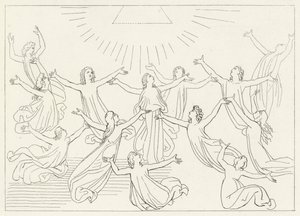 Dziewiąta Sfera, Raj, Canto 27 (rycina) autorstwa John (after) Flaxman