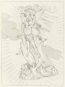 Planeta Jowisz, Raj, Canto 18 (rycina) autorstwa John (after) Flaxman