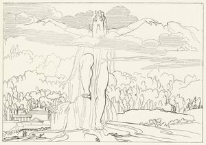 Posąg Czterech Metali, Inferno, Canto 14 (rycina) autorstwa John (after) Flaxman