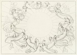 Słońce, raj, kanto 12 (rycina) autorstwa John (after) Flaxman