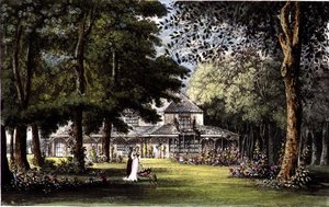 Domek księżniczki Elżbiety, Old Windsor, z "Repozytorium sztuki" R. Ackermanna (1764-1834)