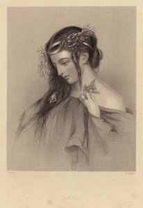 Szekspir: Hamlet, Ofelia, akt IV, scena V (rycina) autorstwa John (after) Hayter