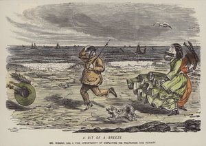 Odrobina bryzy (kolorowy grawerunek) autorstwa John (after) Leech