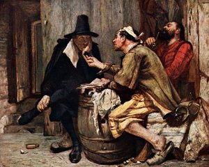 Święci Cromwella (kolorowa litografia)