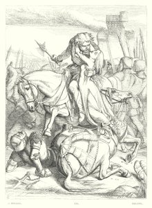 Childe Harold Lorda Byrona, Canto III, Stanza 49 (grawerowanie) autorstwa John (after) Tenniel