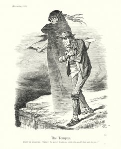 Kreskówka Sir Johna Tenniela: Kusiciel (rycina) autorstwa John (after) Tenniel