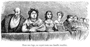 Izraelska rodzina w loży teatralnej w Rosji autorstwa Walter Charles Mills