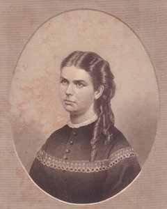 Portret Ady Kinsman (1845-1871), żony wielebnego Edwarda Archibalda Wanlessa, rycina FE Jonesa, ok. 1870 autorstwa Walter Charles Mills