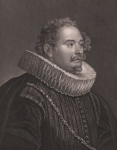 Portret niemieckiego grawera i wydawcy Martina Engelbrechta (1684-1756), rycina D J Pounda z obrazu Van Dicka, z Królewskiej Galerii Drezdeńskiej Payne, Albert Henry Payne, H Payne Dresden and Leipzig Publisher, ok. 1840 autorstwa Walter Charles Mills