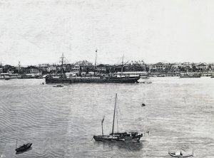 Port w Szanghaju na kilka tygodni przed wybuchem wojny autorstwa Walter Charles Mills