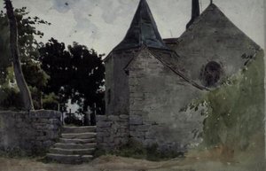 Widok kościoła, XIX w. autorstwa John Absolon
