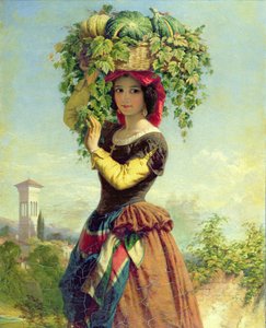 Włoski sprzedawca owoców