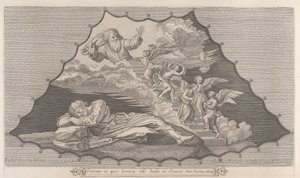 Jakub i niebiańska drabina autorstwa John Alexander