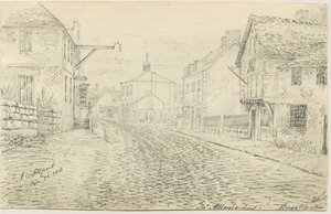 Rugeley Town: rysunek piórem i tuszem, 26 listopada 1813