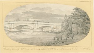 Wolseley Bridge: rysunek długopisem i płukaniem, bd [1799-1854] (rysunek)