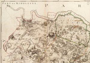 Mapa z Greenwich do Erith, Londyn autorstwa John Andrews